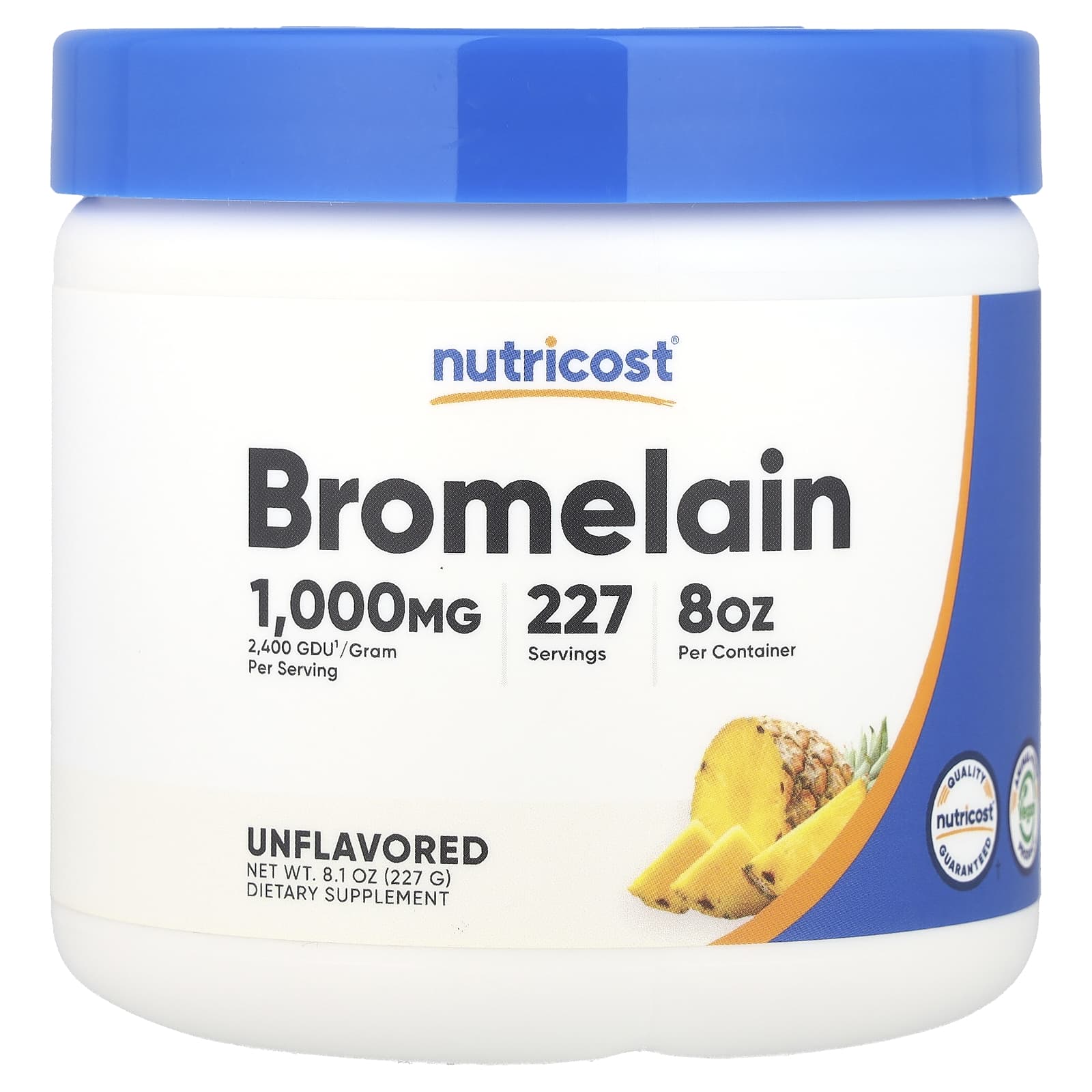 

Nutricost, Bromelain, Unflavored, 8.1 oz (227 g)