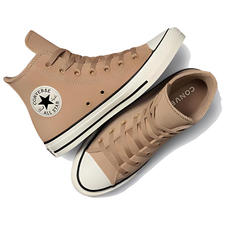 New Converse Chuck Taylor All Star Anti Slip Wear Resistant High Top Skateboard Shoes Unisex Brown Yellow A09354C