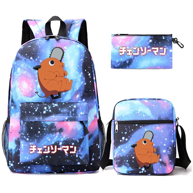 3 Teile/satz Anime Gedruckt Rucksack Sharingan Jugendliche Große Kapazität Cartoon Student Schul Mädchen Zurück Zu Schule Tasche