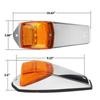 5pc LED Amber Cab Marker Light 17LED Roof Top Clearance Truck Cab Lights Waterproof  Chrome Running Light For Kenworth Peterbilt