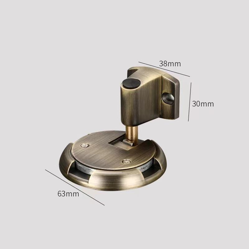 Adesivo a terra in lega di zinco senza foratura fermaporta camera da letto autobloccante anticollisione non magnetico porta invisibile collisione