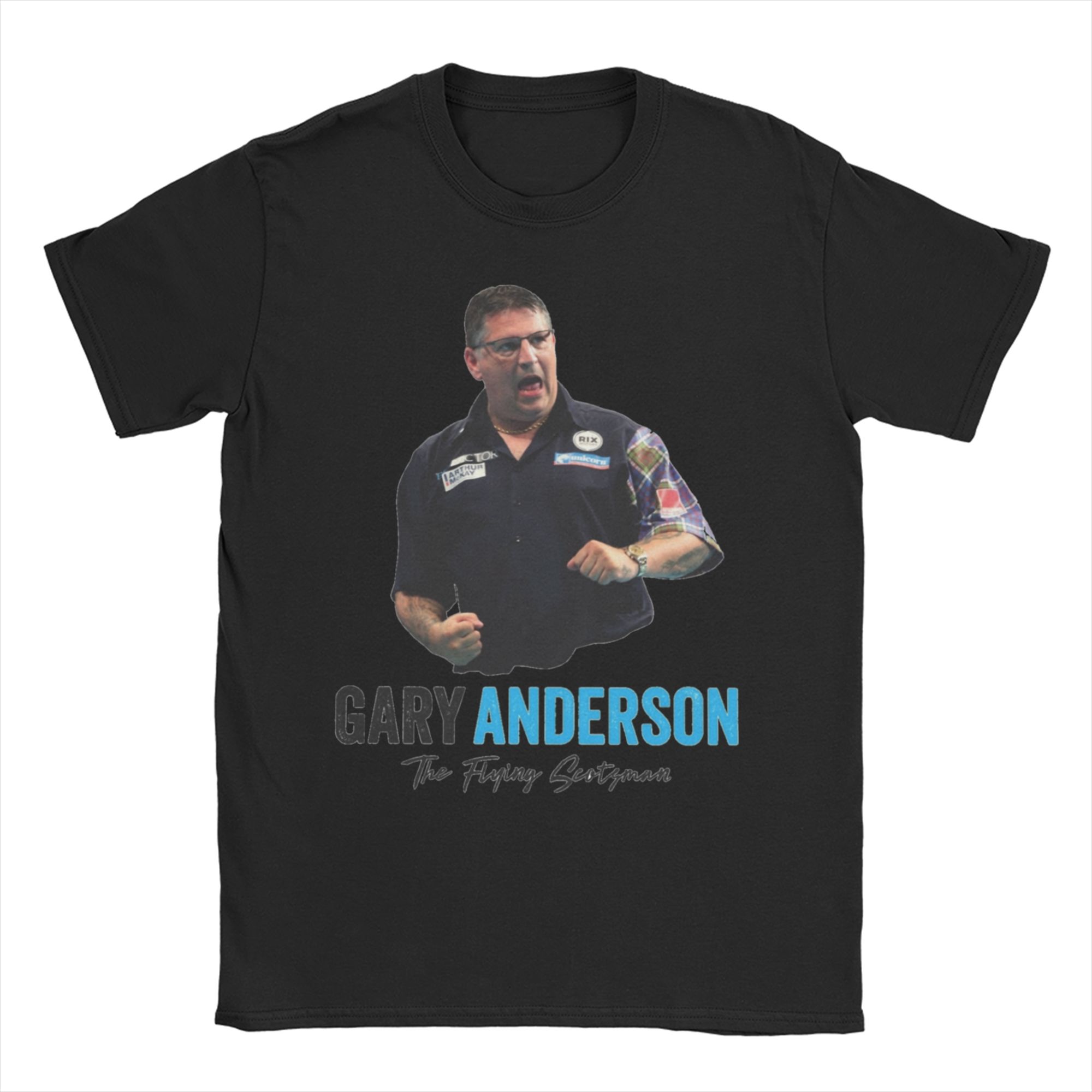 Unisex Women TShirt Gary Anderson throwing Novelty Pure Cotton Tee Shirt Short Sleeve T Shirts Crewneck Tops Plus Size S