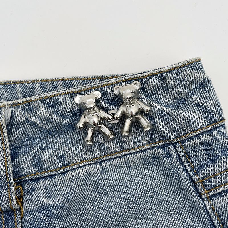 Women's Waist-Tightening Elastic Brooch Pin - Anti-Exposure Buckle for Clothes and Skirts