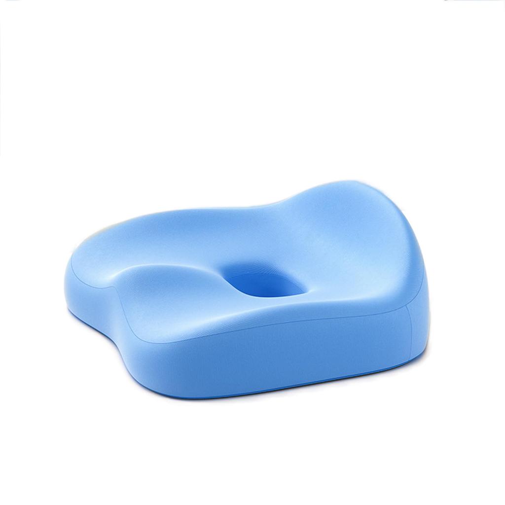 CLEAN HOUSE Children's U-Shaped Floor Chair with Posture Correction, Memory Foam Cushion, and Washable Cover (Blue)