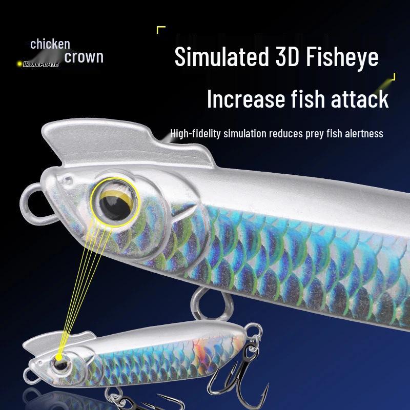 Ultra-Long Cast Chicken Comb Lure for Gudgeon, Mandarin Fish, and Perch