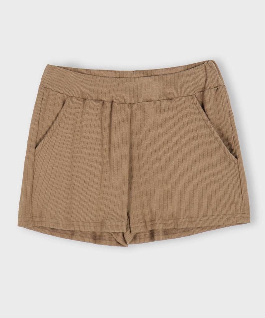 CHICKS Ribbed Micro Shorts Navy