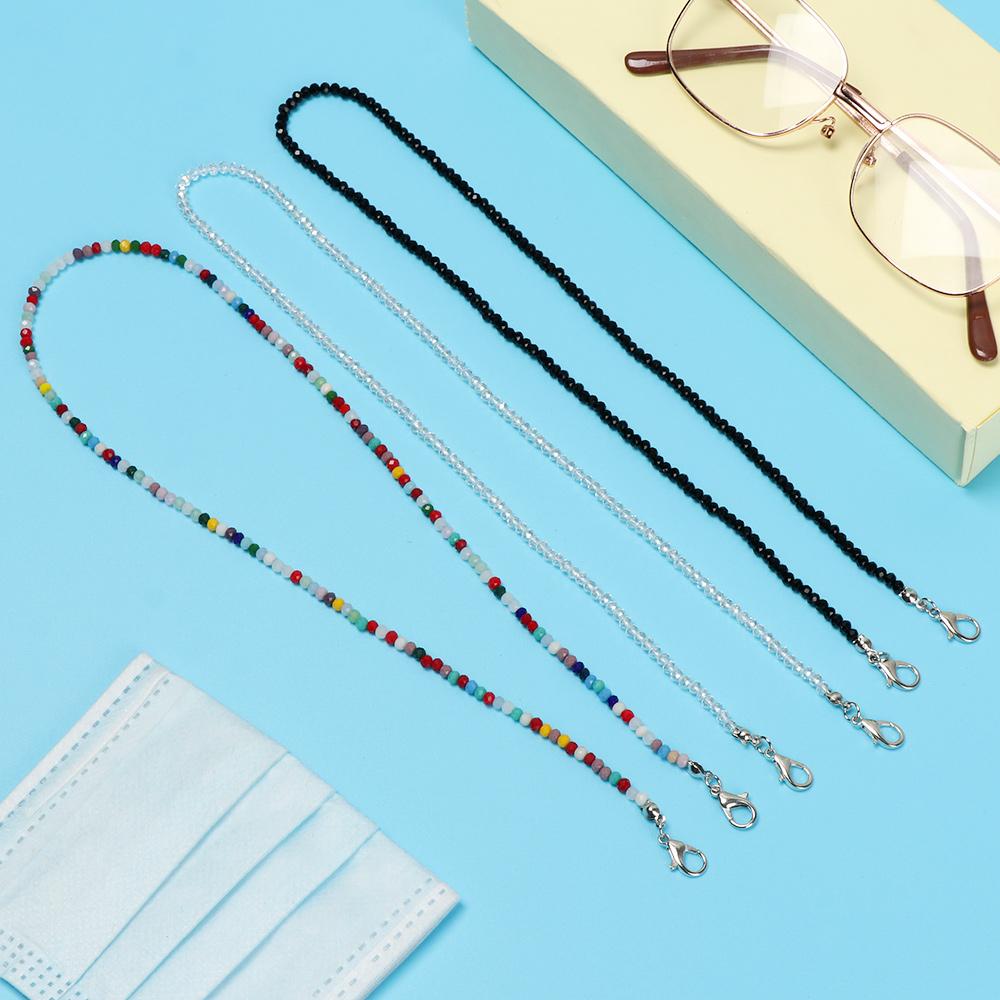 

Дети Женщины Мужчины Анти-потерянный горный хрусталь Бисерная цепочка Ожерелье Браслет Очки Цепочка Маска Ремешки