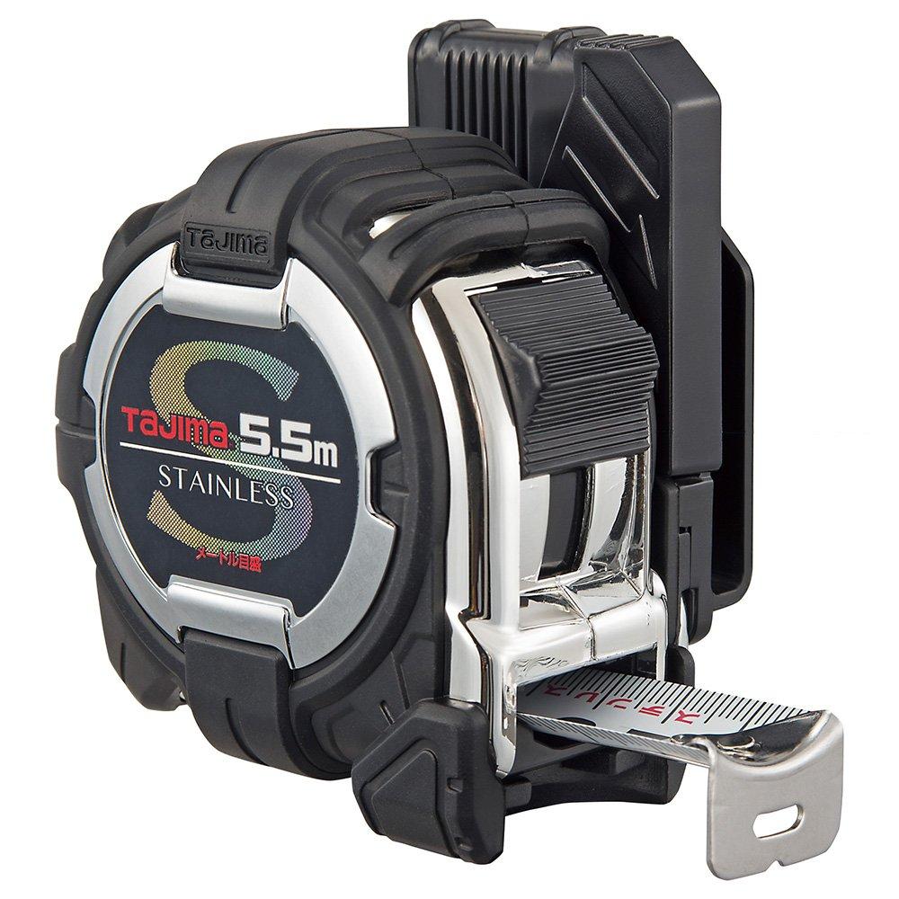 

Tajima Convex Stainless Steel Tape, 5.5m x 25mm, Sef G3 Stainless Lock 25, SFG3SL2555BL