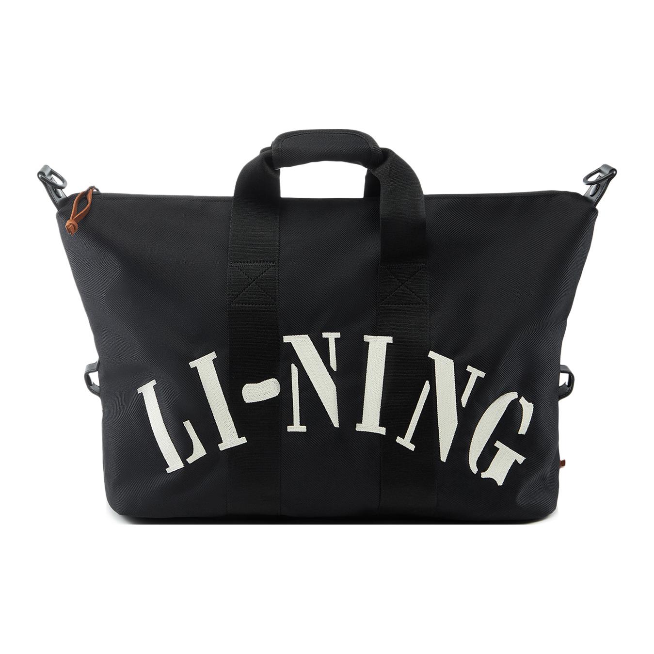 

New LiNing Sports Life Collection Polyester Handbag, Shoulder Bag, Crossbody Bag Unisex Basic Black ABLU091-1 42.9*17.0*34.0CM