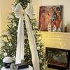 Oversized Christmas Tree Topper Bow Organza Material Giant Xmas Bow  New Year Party