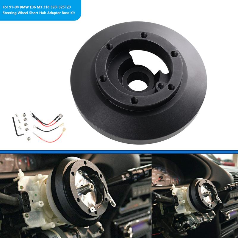 Steering Wheel Short Hub Adapter Boss Kit For 91-98 BMW E36 M3 318 328i 325i Z3 quick release