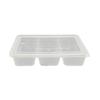 900ml 3-Compartment Disposable Meal Boxes