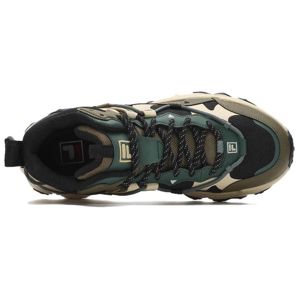 Fila Fashion Retro Outdoor Mid-Top Casual Shoes Men Casual Shoes Black Green F12M412116FBH