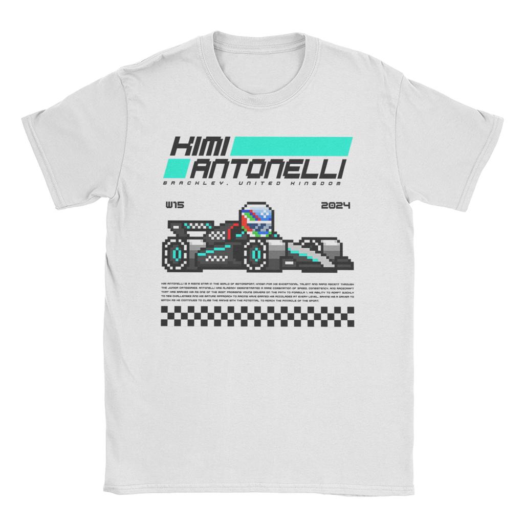 Kimi Antonelli Unisex Women T Shirt Leisure Tees Short Sleeve Crewneck T-Shirt 100% Cotton Gift Idea Clothes