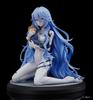 16CM Anime Shin Evangelion Gekijouban Ayanami Rei Figure Long Hair Ver Sitting Model Toy Gift Collection Action PVC 1/7 Poseable Articulated Scale