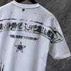 GZ-8951 CHROME HEARTS 2025 Sommer Neu Hochwertige Baumwolle Rundhals Locker Übergröße Herren- und Damen-T-Shirt Paar-T-Shirt