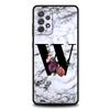 Letters Flower English Marble Phone Case For Samsung A17 A07 A55 A35 A25 A15 A05 A33 A31 A23 A21s A13 A41 A73 A53 A51 A71 Cover