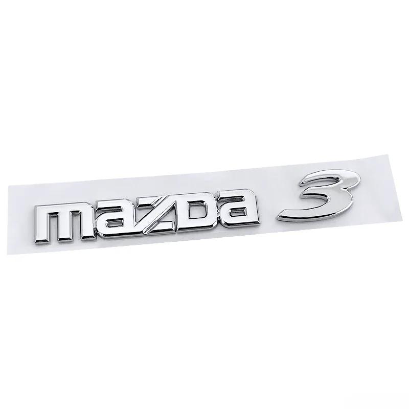2025 Горячие Для Mazda 3 6 Задняя Накладка с Названием Модели ABS Пластик Багажник Автомобиля Задние Наклейки с Буквами Декоративная Накладка Авто Модификация Аксессуары