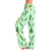 Women's Christmas Print Pants with and No Pockets, Casual Sleepwear for Home