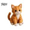 Kit de Manualidades para Adorno de Gato Patchwork DIY, Crea un Adorable Adorno, Animal 3D Costura Tela Pre-cortada Gatito Lindo para Adultos Principiantes, Decoración del Hogar