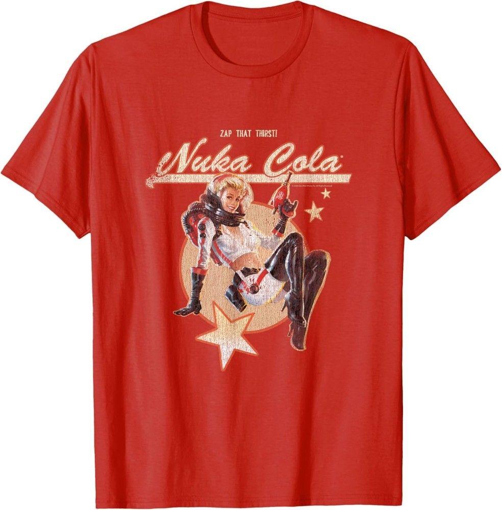 Unisex Shirt Cotton Oversize Large Size Fallout Video Game Retro Nuka Cola Ad T-Shirt