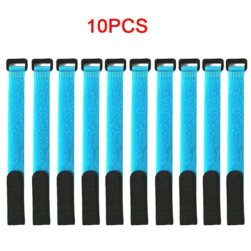 5/10 Stück Angelruten-Haltergurte Klettbänder Befestigung Haken Klettverschluss Kabelbinder Gürtel Angelzubehör