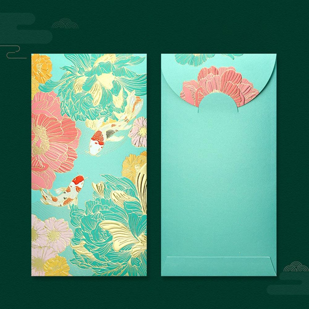 6PCS Cartoon Pattern Red Envelope Bag Multicolor Lucky Pocket Creatives Red Packet  Company Bonus