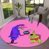 Dastardly Round Area Rug,Carpet Rug for Living Room Bedroom Sofa Playroom Decor,Non-slip Floor Mat