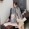 Women's Imitation Cashmere Scarf: Versatile Autumn/Winter Warm Double-Sided Wool Snood and High-End Dual-Use Shawl