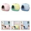 Anti Splashing Cat Litter Tray with Frame Large Foldable Pet Toilet for Indoor Cat Enclosures and Cages