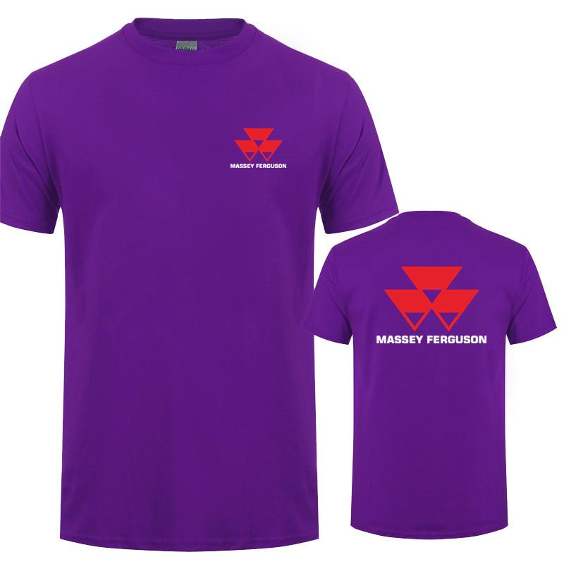 Massey Ferguson T Shirt Tops New Fashion Short Sleeve Massey Ferguson Tractor Agriculture Logo Tshirts Tees Tshirts Lh074