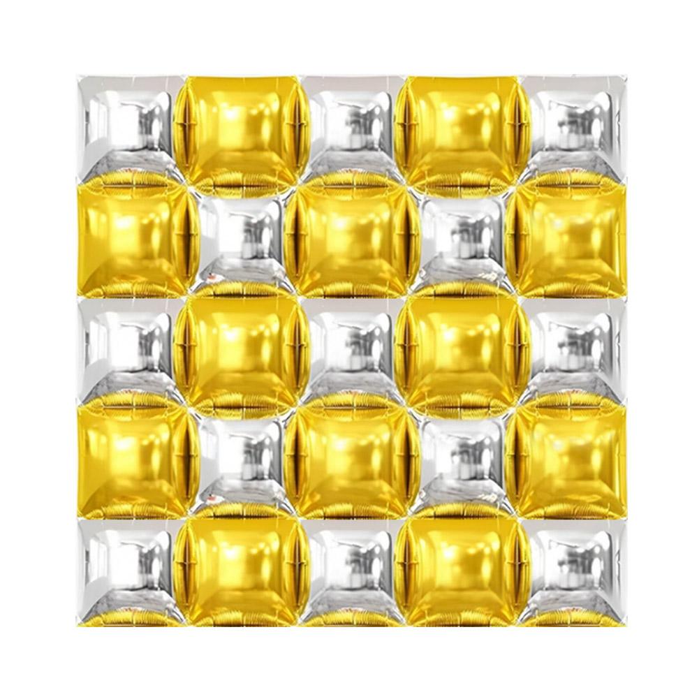 

Square Aluminum Foil Balloon Wall Double sided Square Balloon Birthday Party Shower Wedding Anniversary Decoration Other