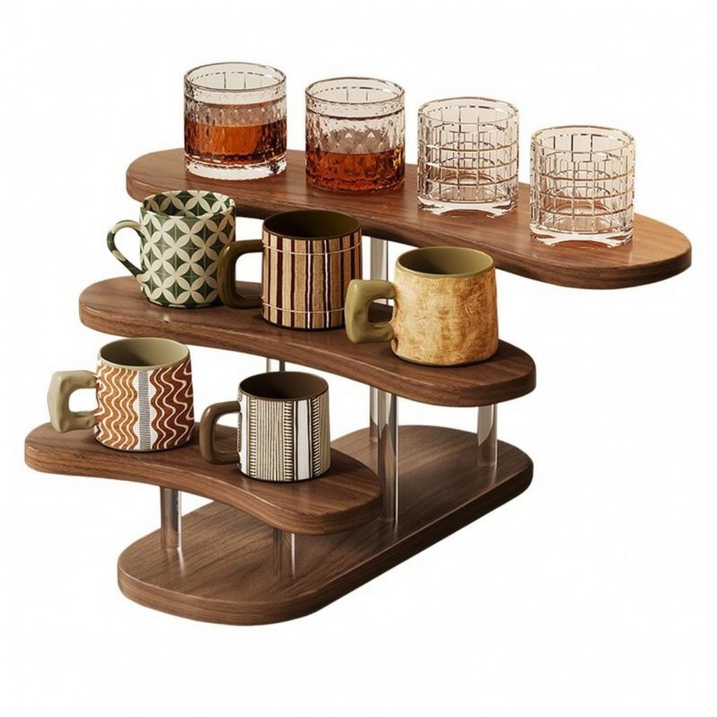 3-Tier Desk Shelf Organizer Compact Office Storage Rack Easy Access