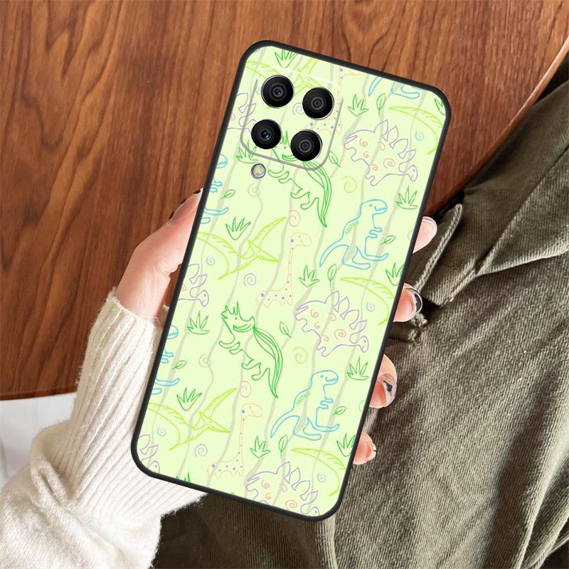 Skeleton Dinosaur Pattern Case For Samsung Galaxy M12 M32 M52 M35 M55 M15 M11 M13 M14 M06 M16 M36 M56 M31 M53 M34 M54