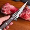 Coltello per disossare da cucina forgiato fatto a mano Coltello da pesca portatile per barbecue Mannaia per carne affilata Taglierina per verdure