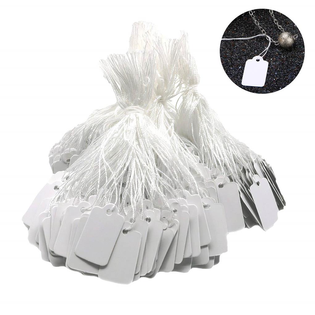 500 Pieces DIY Gift Paper Tags Gifts Hanging Adorn Multipurpose ple Style Solid Color Blank Label Decorating Accessories
