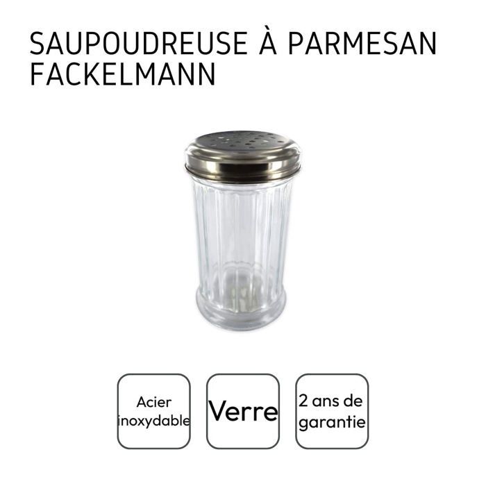 Saupoudreuse À Parmesan Et Sucre Glace En Verre 13 Cm Fackelmann