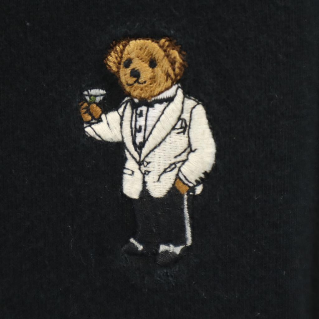 Polo by Ralph Lauren 90s Old Polo Bear Embroidery Long sleeve Sweatshirts Men's Used