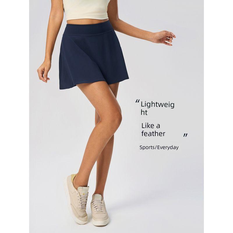 Lu Same Sports Skirt for Women 2025 New Arrival Ice Quick-Drying with Lining Fake Two-Piece Tennis Skirt Yoga Skirt