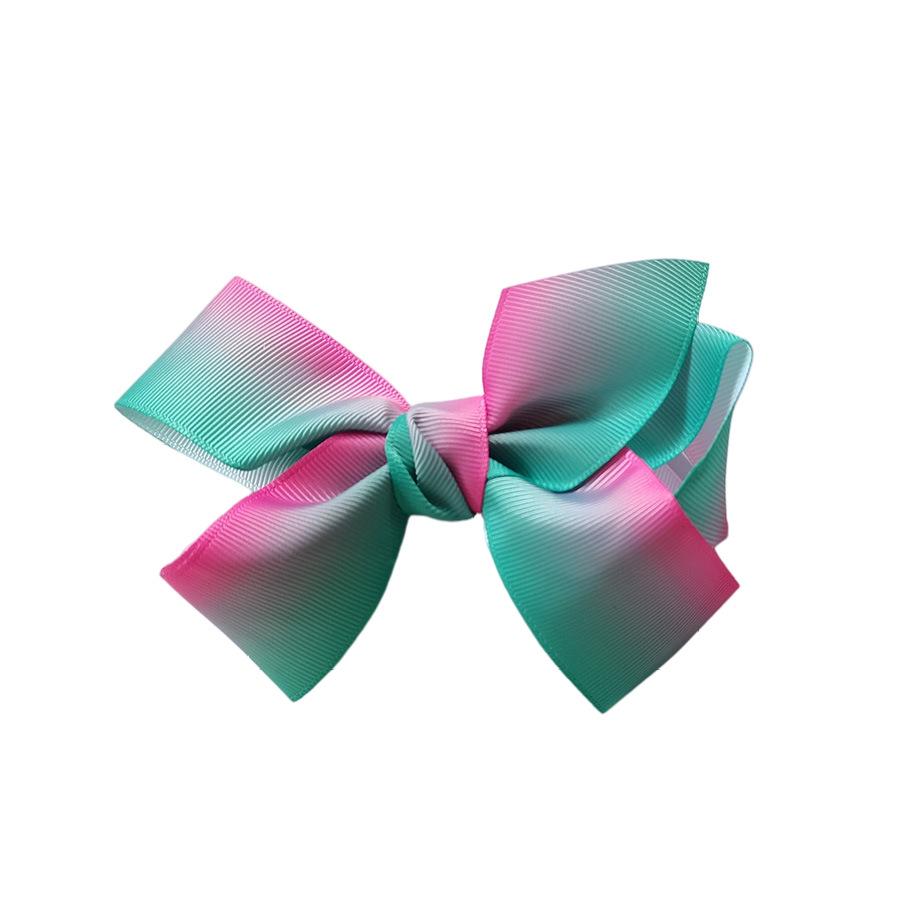 Rainbow Sequin Bow Hair Clip for Kids - Fabric Accessory