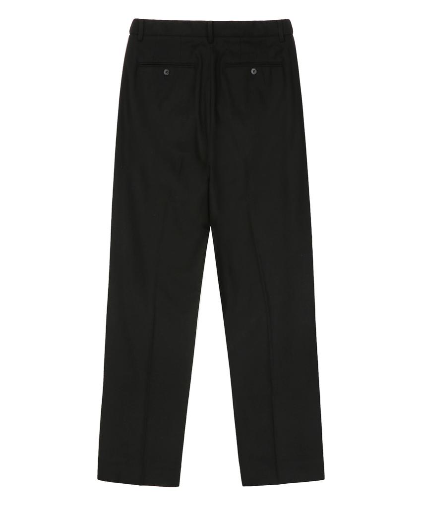 IL CORSO Wool Blend Relaxed One-Tuck Slacks Black Iepa5F003Bk