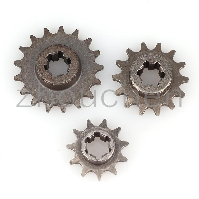 Front Gear Box Sprocket T8F 11T 14T 17T 20T Pinion Sprocket Chain Cog Metal For 47cc 49cc Minimoto ATV Mini Bike Moped Scooter