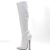 Extreme 15CM-17CM High Heel Vintage Sexy Knee High Boots Plus Size 36-46
