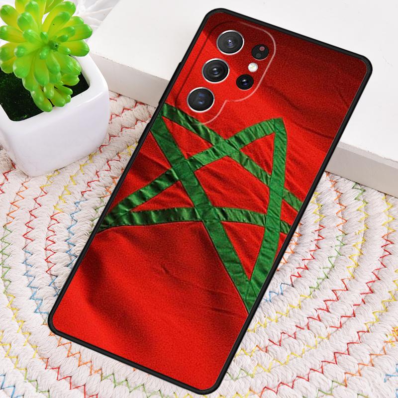 Morocco Flag Moroccan Unique Silicone Phone Case For Samsung Galaxy note 10 pro S26 S25 S24 S23 S22 S21 Plus S25Ultra Capa Cover