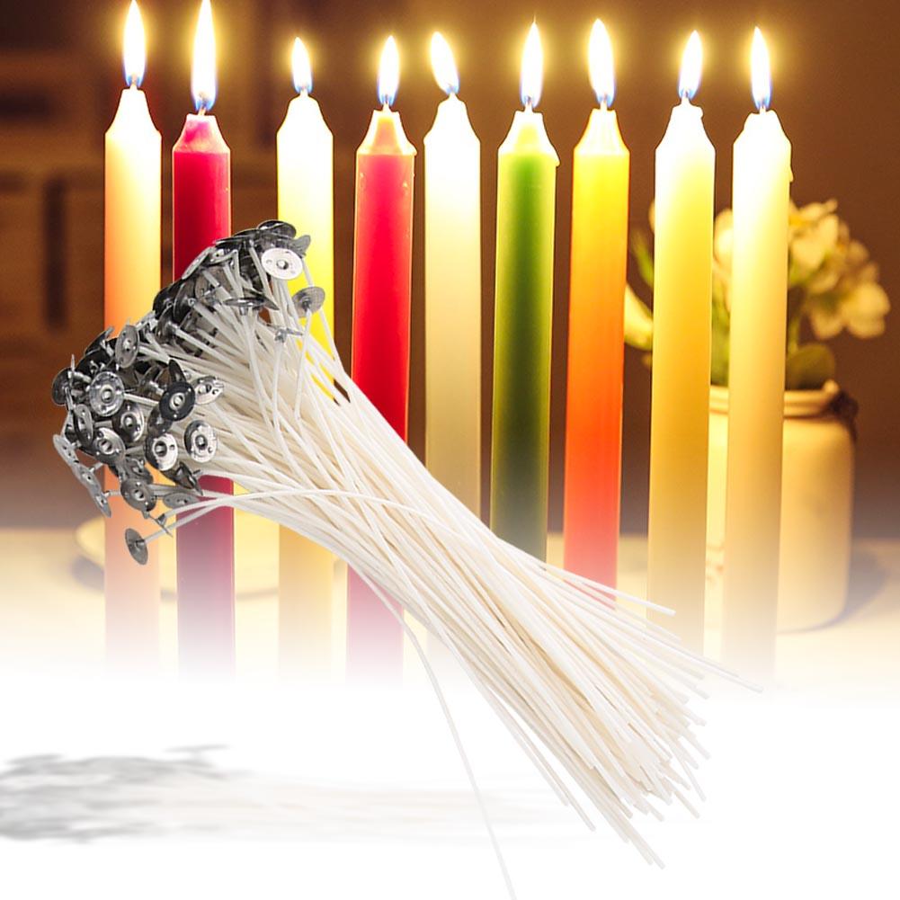 100pcs Low Smoke DIY EcO friendly Handmade Candle Wick Lampwick (20cm)