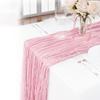 90x180/300cm Table Runners Vintage Cheesecloth Table Setting Table Decor Gauze Tablecloth  Birthday