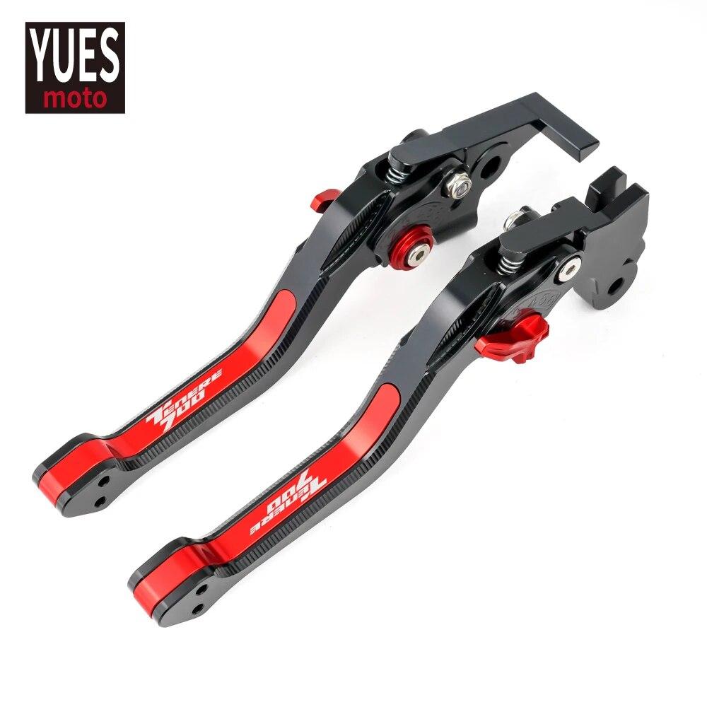 Moto Accessories Short CNC Adjustable Brake Clutch Levers 3D Rhombus New Levers For Yamaha Tenere 700 Tenere700