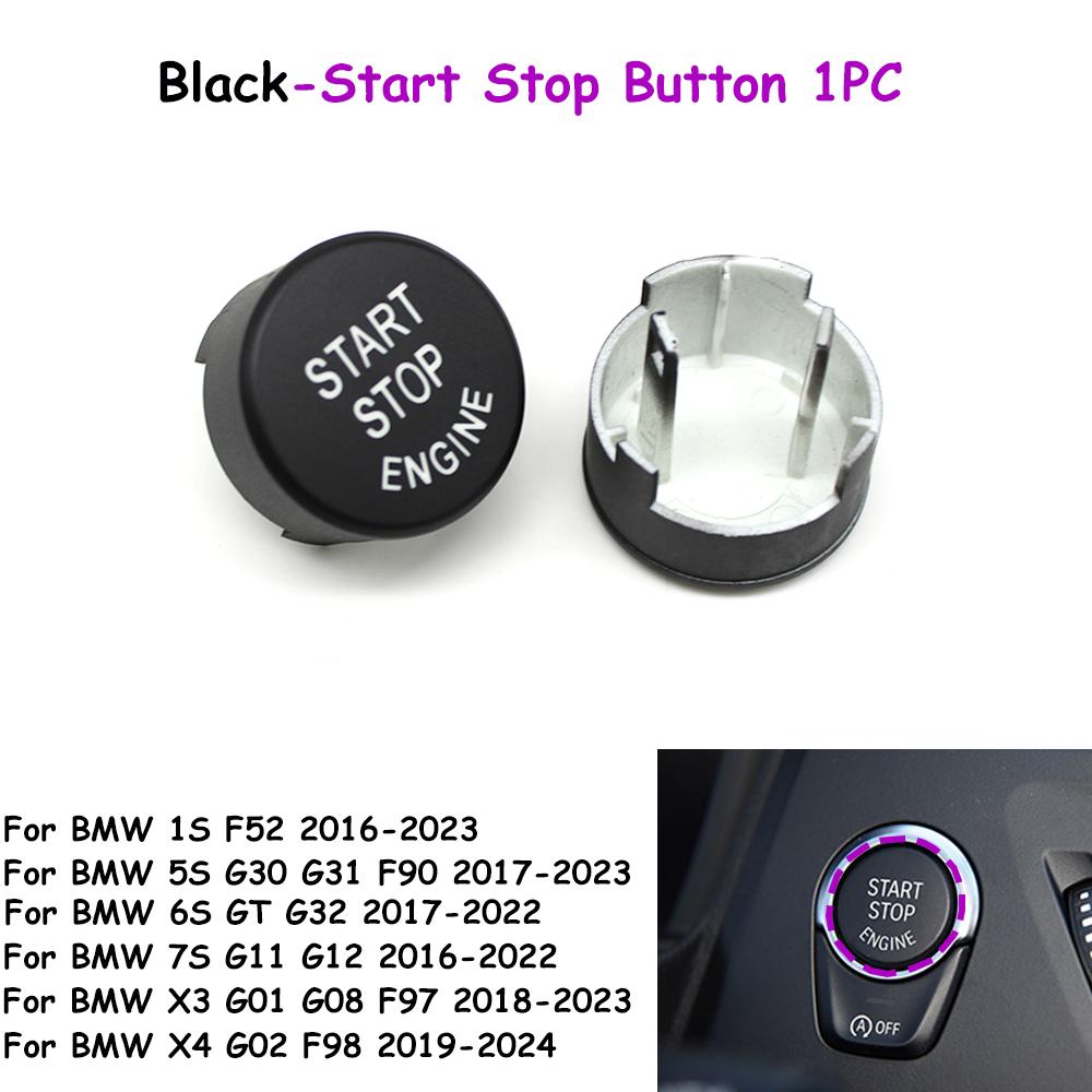 F52 G30 G31 G01 G08 G02 F98 G32 G11 G12 Engine Ignition Start Stop OFF Switch Button Cover Trim For BMW 1 5 6 7 X3 X4 Series