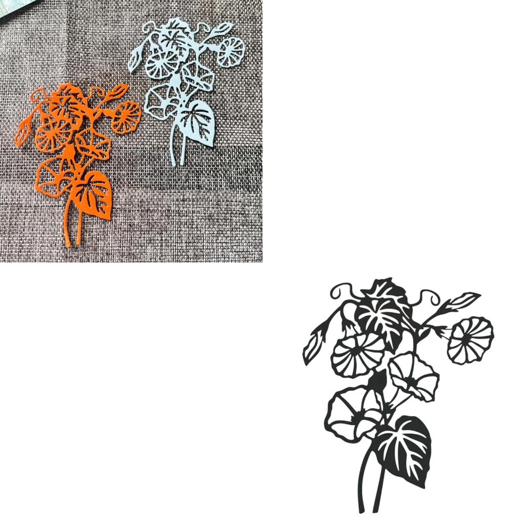 1Set Morning Glory Metal Cutting Dies Handmade Crafts DIY Scrapbooking Embossing