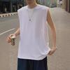 Men's Trendy Solid Color Sleeveless Vest - Korean Style Sports Top